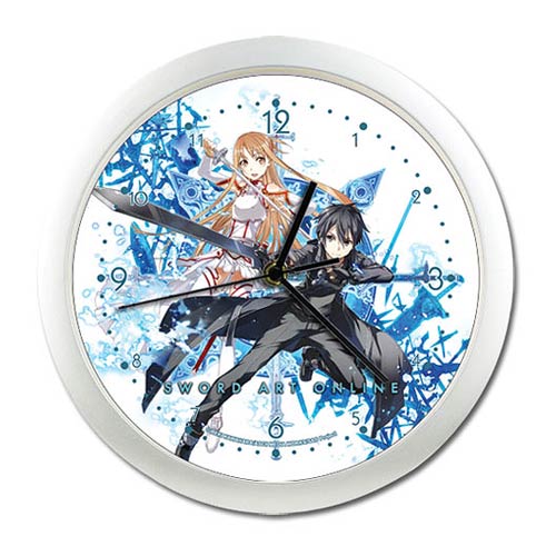 Sword Art Online Kirito and Asuna Wall Clock